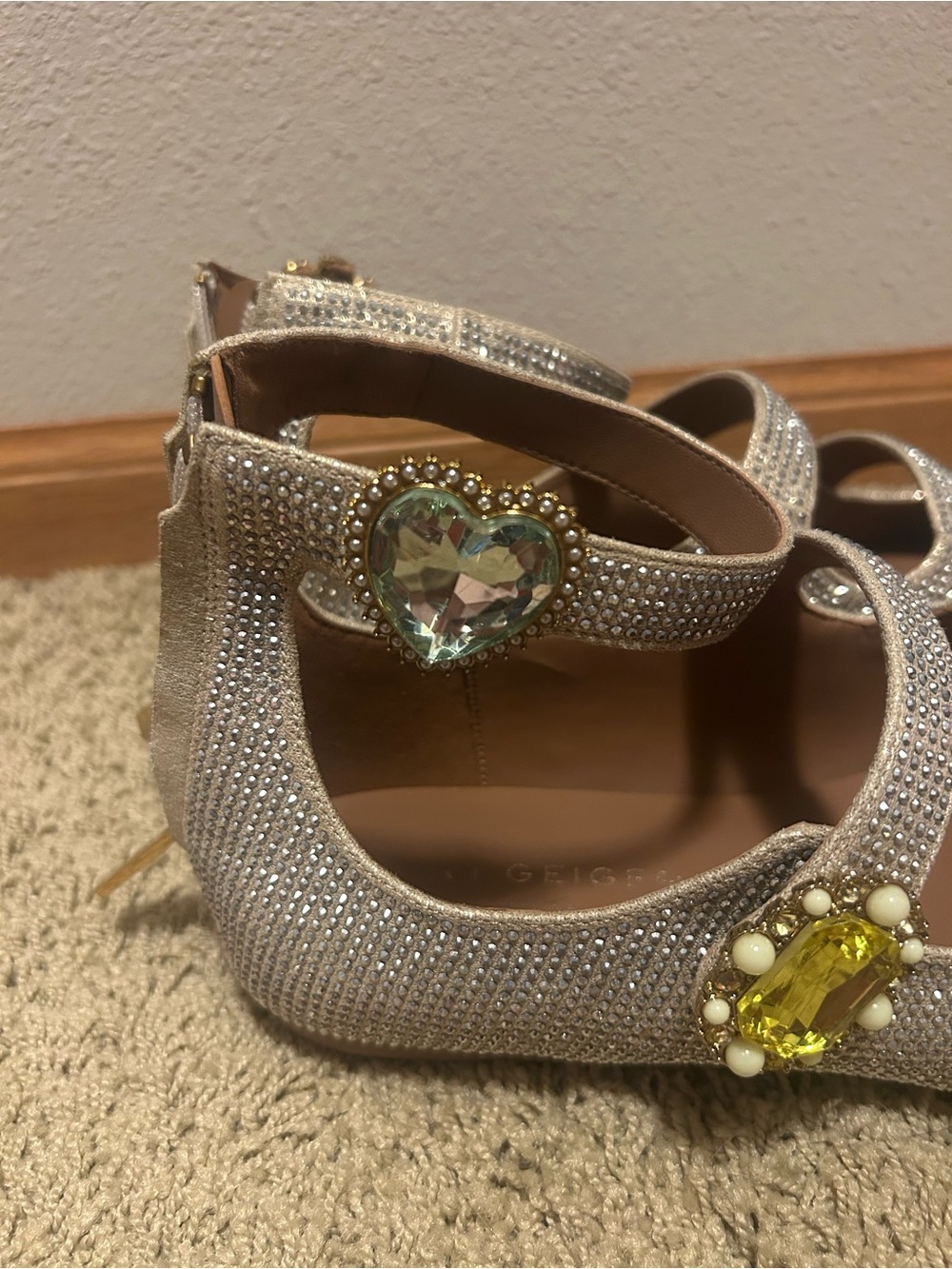 Kurt Geiger Ornate Gladiator Ballet Shoes Sise 41/10 - Picture 2 of 13